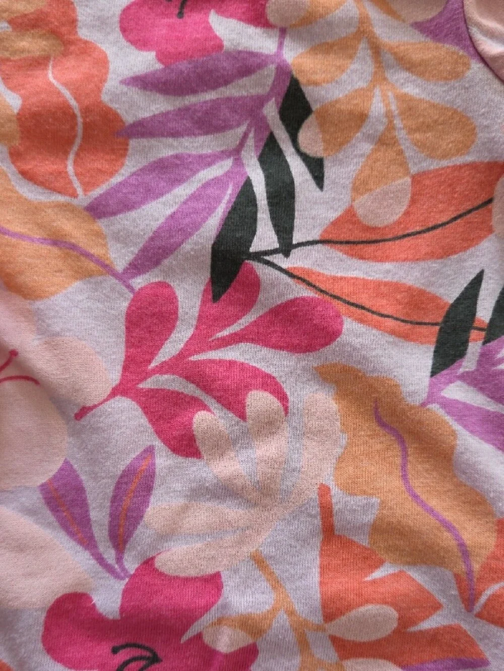 GAP Pink Fruit Rainbow & Purple Peach Floral CottonShort-Sleeve Bodysuits 12-18m